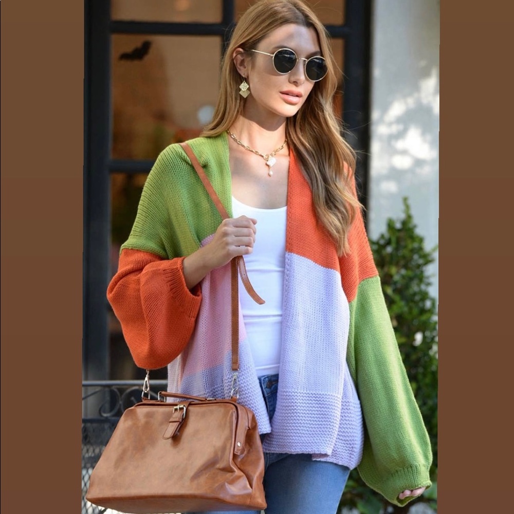 NWT! Boutique Multi Color Soft Cardigan Sweater!🌸